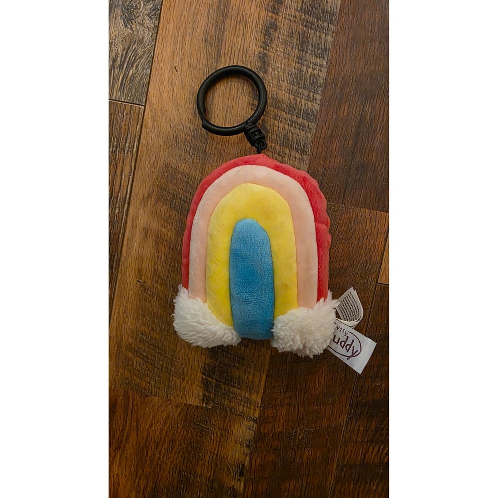 Scentsy Buddy Clip Rainbow Plush Scented Backpack Keychain Accessory Multi Color